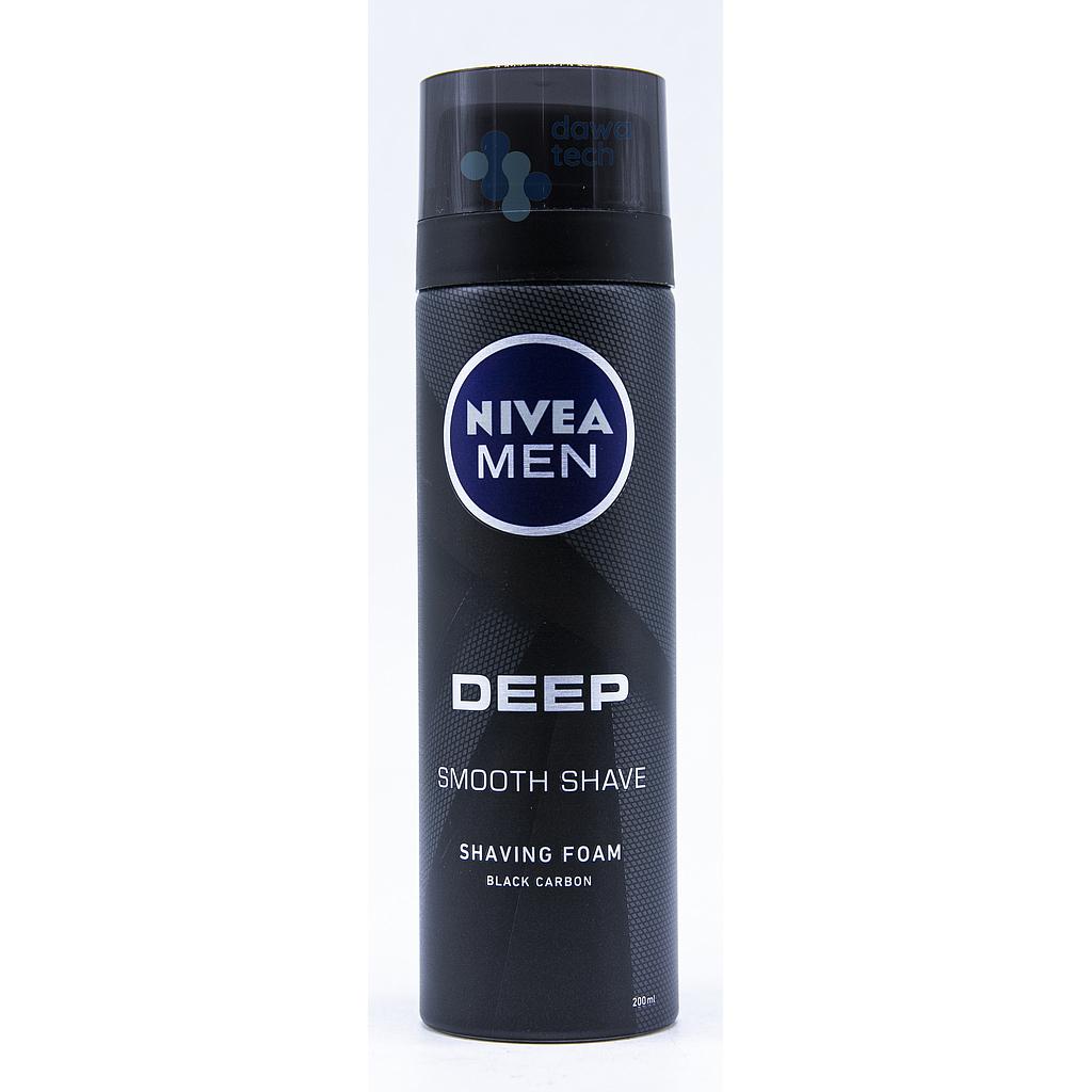 NIVEA  DEEP SHAVING FOAM 200 ML