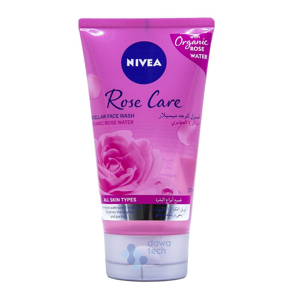 nivea micellair micellar rose water face wash tube 150ml