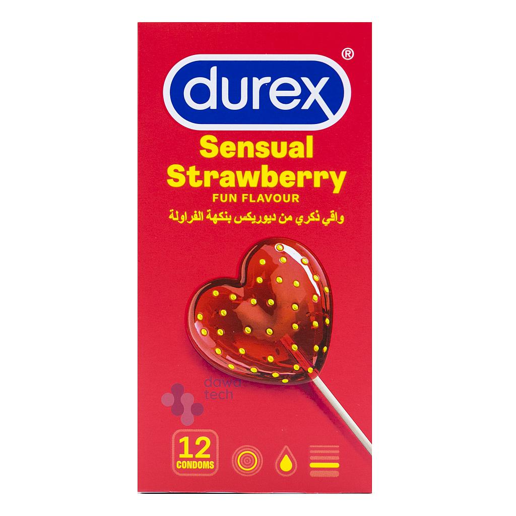 DUREX STRAWBERRY EXTRA FUN 12CONDOM